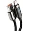 Кабель Baseus Display Fast Charging Cable USB to Type-C 40W 5A 1m CATSK-01 Black - мініатюра 2