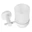 Стакан для зубных щеток Rea 322233B white REA-77091, Белый - миниатюра 2