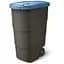 Бак для сміття Prosperplast Wheeler 90 л чорний синя кришка (NBWB90-2383C) - мініатюра 1