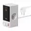 МЗП Baseus Power Combo Digital Power Strip SVs 65W 2AC + 1 USB + 1Type-C with Retractable Type-C Cable PSLR000602 White - миниатюра 1
