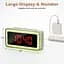 Будильник ANNNGUL Wake Up Light, супергучний цифровий будильник з кольоровим світлом RGB, диммер, режим будніх днів/вихідних - мініатюра 2
