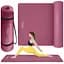 Килимок (мат) спортивний 4FIZJO NBR 190 x 100 x 1.5 см для йоги та фітнесу Burgundy (P-5905973407144) - мініатюра 2