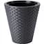 Горщик для квітів Form-Plastic Rattana-30 14.1 л антрацит (3800-014) - мініатюра 1