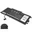 Акумулятор Dell K5XWW (Latitude 5285, 5289, L3180, 7390 2-in-1) 7.6V 7270 mAh 55Wh Black - мініатюра 2