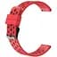 Ремінець для Samsung Galaxy Watch FE - червоний ширина кріплення 20мм силікон Watchbands double (FEWB62406808) - мініатюра 1