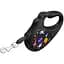Повідець-рулетка для собак Waudog R-leash, малюнок "NASA", XS, до 12 кг, 3 м, світловідбиваюча стрічка чорний - мініатюра 4