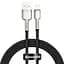 Кабель Baseus Cafule Metal Lightning 2.4A (1m) black (CALJK-A01) - мініатюра 1