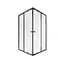 Душова кабіна Qtap Pisces BLA107-9SC5 75-90x75-90 см, скло Clear 5 мм без піддона, Чорний, Універсальна, прозорий - мініатюра 1