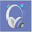 Наушники беспроводные Cat ear STN-28 Rainbow LED с ушкам голубые STN-28-blue - миниатюра 2