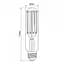 LED лампа VIDEX Filament T38F 24W E27 5000K - мініатюра 3