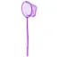 Сачок для метеликів Profi M 0077 U/R(Violet) бамбук, довжина ручки 50 см, діаметр 19 см - мініатюра 1