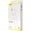 Кабель Baseus Mini Cable USB to microUSB 2.4 A 1m CAMSW-02 White - мініатюра 3