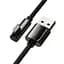Кабель Baseus Legend Series Elbow Fast Charging Data Cable USB to Lightning 2.4A 2m CALCS-А01 Black - мініатюра 2