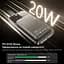Повербанк 10000mAh Choetech B739 Silver QC3.0 PD3.0 бездротова магнітна зарядка (43-00152) - мініатюра 6