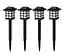 Уличные садовые солнечные светильники Solar Garden Lights X17 4 шт. на солнечных батареях подсветка газона - миниатюра 1