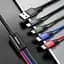 Кабель Baseus Fast 4-in-1 Cable USB to Lightning+Type-C(2)+Micro 3.5A 1.2M CA1T4-B01 Black - мініатюра 2