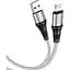 Кабель Hoco X50 Excellent charging data cable for Lightning Серый - миниатюра 1