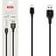Кабель XO NB103 Bell usb cable Lightning 2 м Чорний - мініатюра 1