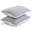 Подушка Руно 50х70 силиконовая на молнии Grey White 310.52_Grey White - миниатюра 3